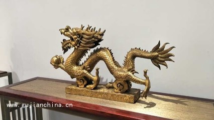 火麒麟銅麒麟工藝品 中式家居的祥瑞之選